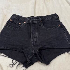 Black Denim Women's Shorts